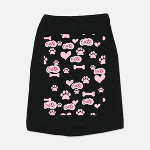 Bone Love Paw Cute Pet Tank