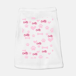 Bone Love Paw Cute Pet Tank