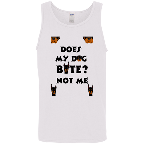 Image of Does My Dog Bite ?   Cotton Tank Top 5.3 oz.