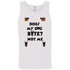 Does My Dog Bite ?   Cotton Tank Top 5.3 oz.