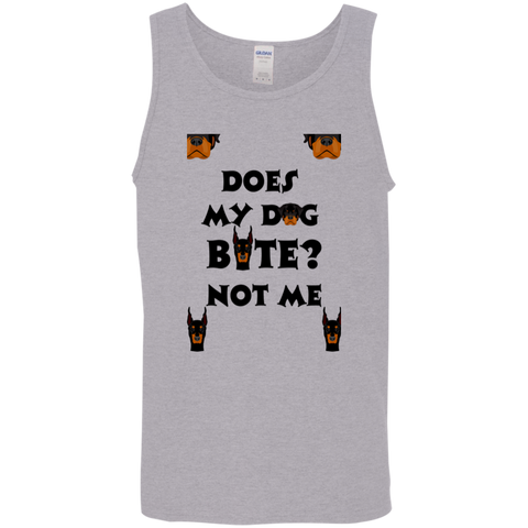 Image of Does My Dog Bite ?   Cotton Tank Top 5.3 oz.