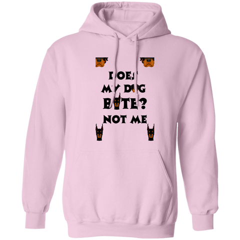 Image of Does My Dog Bite ?   Pullover Hoodie 8 oz (Closeout)