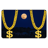 Dollar Gold Chain and Space View Dog Placemats