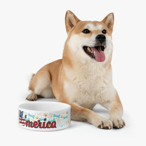 Patriot Dog Pet Bowl