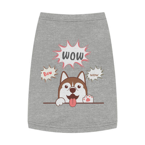 Image of Cute Puppy Bow Wow Wow Pet Tank Top