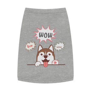 Cute Puppy Bow Wow Wow Pet Tank Top