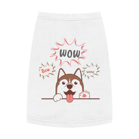 Image of Cute Puppy Bow Wow Wow Pet Tank Top