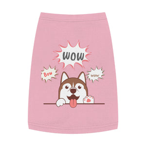 Cute Puppy Bow Wow Wow Pet Tank Top